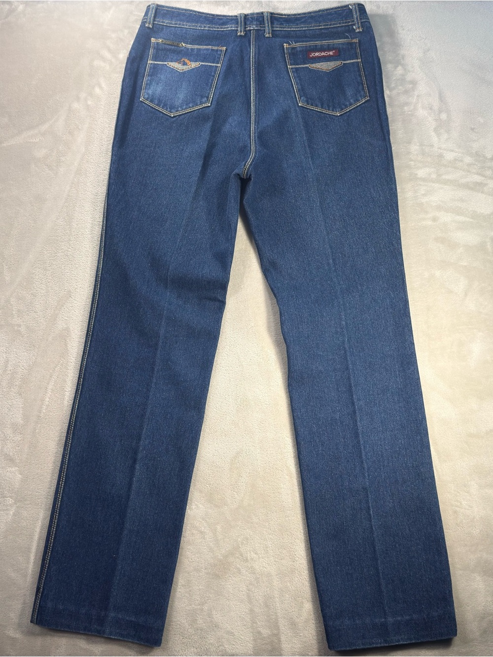 Vintage 80s Jordache Horse Hong Kong High Waisted Dark Wash Jeans Men Sz 36x33